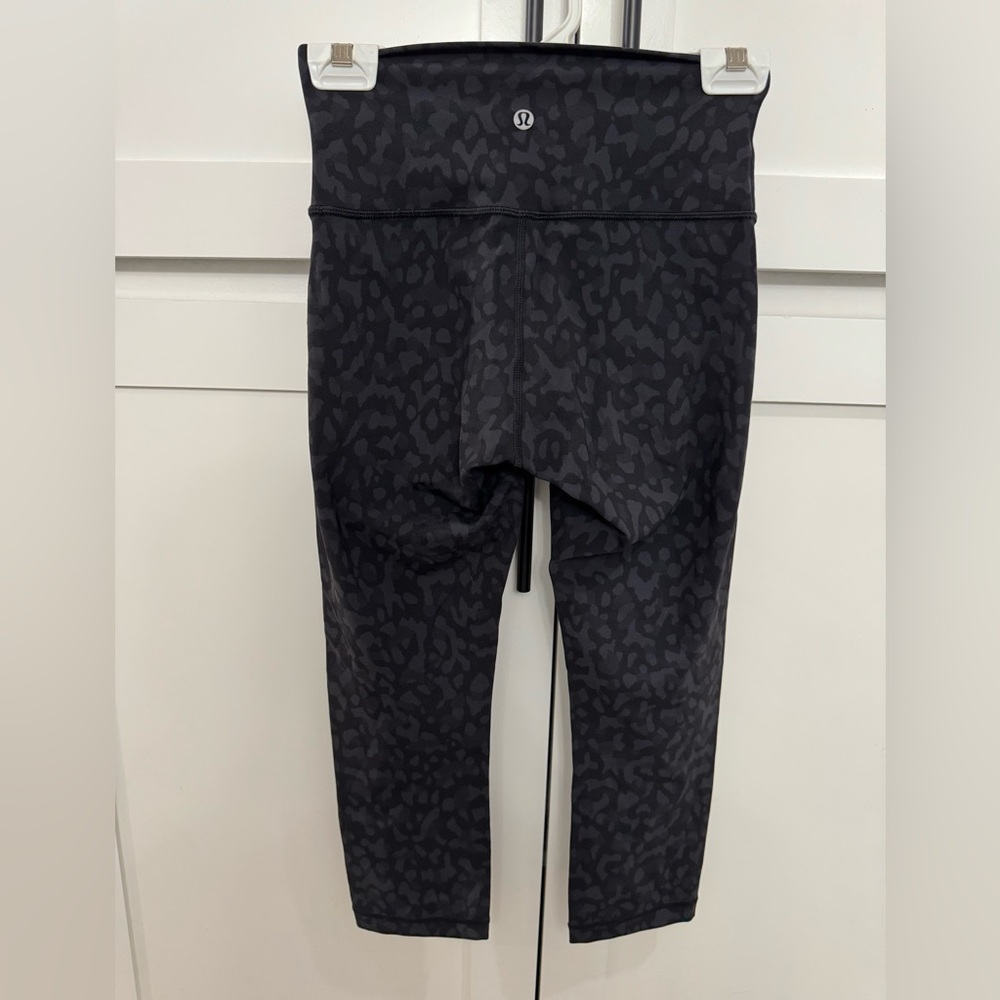 Lululemon Align Black Camo Deep Coal Cheetah Leggings - Picture 4 of 5